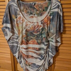 Charlotte Russe Multicolor Floral Blouse